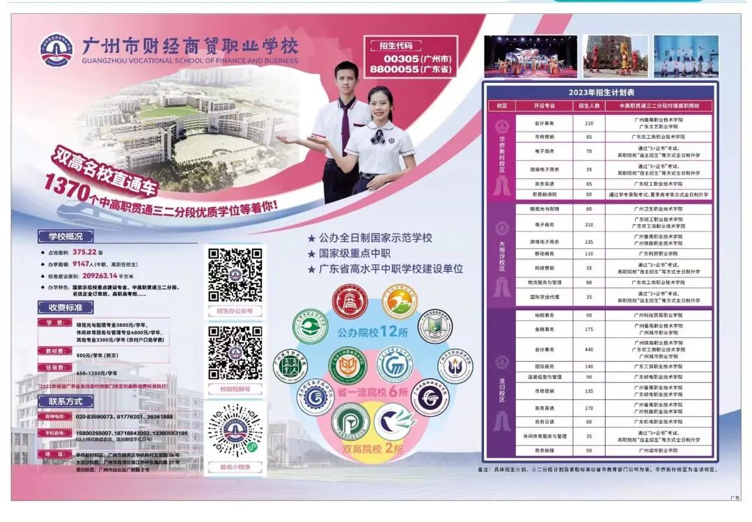 廣東中職志愿填報建議:500-550分考生填報三二分段更“劃算”!