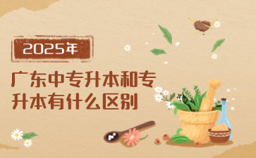 廣東中專升本和專升本有什么區(qū)別