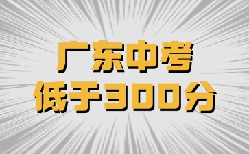 廣東中考低于300分還有學(xué)校讀嗎？